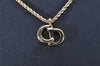 Authentic Christian Dior Vintage Gold Tone Chain Pendant Necklace CD 3983I