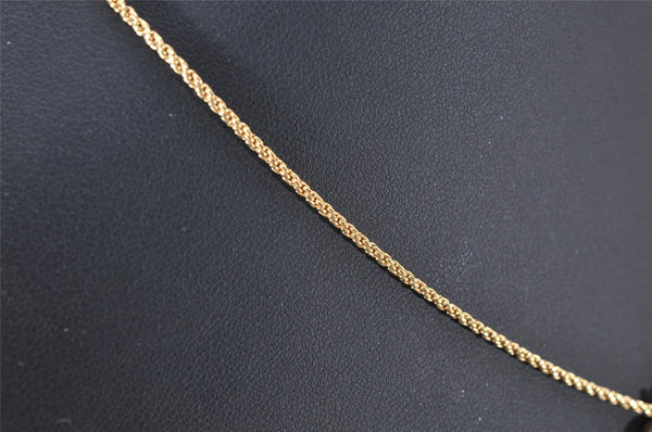 Authentic Christian Dior Vintage Gold Tone Chain Pendant Necklace CD 3983I