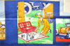 Authentic HERMES Carre 90 Scarf "L E legance er le Confort " Silk Blue 3984D