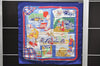 Authentic HERMES Carre 90 Scarf "L E legance er le Confort " Silk Blue 3984D