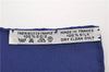 Authentic HERMES Carre 90 Scarf "L E legance er le Confort " Silk Blue 3984D