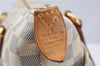 Authentic Louis Vuitton Damier Azur Totally PM Tote Bag White N41280 LV 3988F