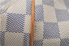 Authentic Louis Vuitton Damier Azur Totally PM Tote Bag White N41280 LV 3988F