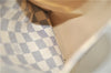 Authentic Louis Vuitton Damier Azur Totally PM Tote Bag White N41280 LV 3988F