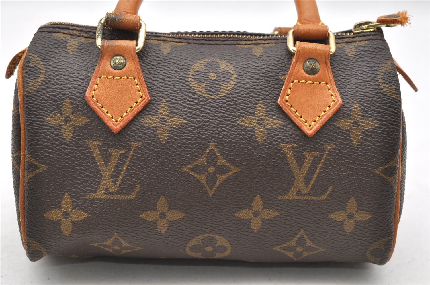 Authentic Louis Vuitton Monogram Mini Speedy Hand Bag Purse M41534 LV 3989I