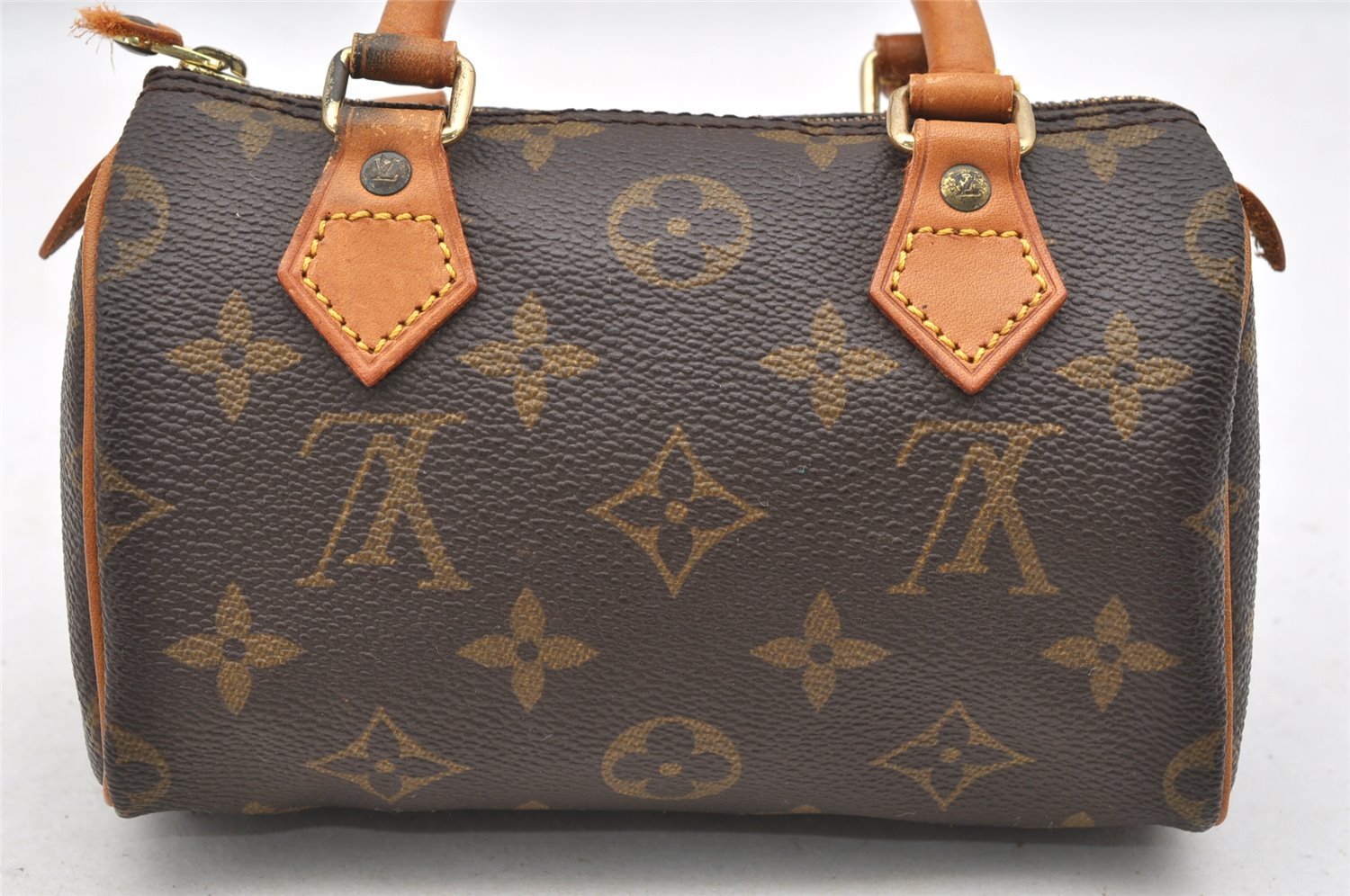 Authentic Louis Vuitton Monogram Mini Speedy Hand Bag Purse M41534 LV 3989I