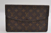 Auth Louis Vuitton Monogram Pochette Double Rabat Clucth Bag M51815 Junk 3990I