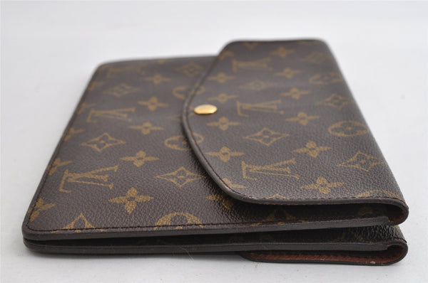 Auth Louis Vuitton Monogram Pochette Double Rabat Clucth Bag M51815 Junk 3990I