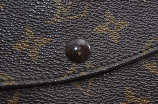 Auth Louis Vuitton Monogram Pochette Double Rabat Clucth Bag M51815 Junk 3990I