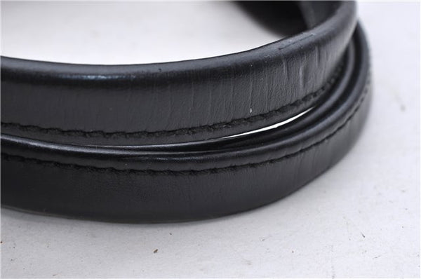 Authentic GUCCI GG Crystal Shoulder Tote Bag PVC Leather 131228 Black Gold 3991D