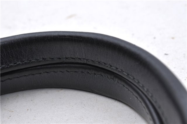 Authentic GUCCI GG Crystal Shoulder Tote Bag PVC Leather 131228 Black Gold 3991D