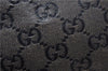 Authentic GUCCI GG Crystal Shoulder Tote Bag PVC Leather 131228 Black Gold 3991D