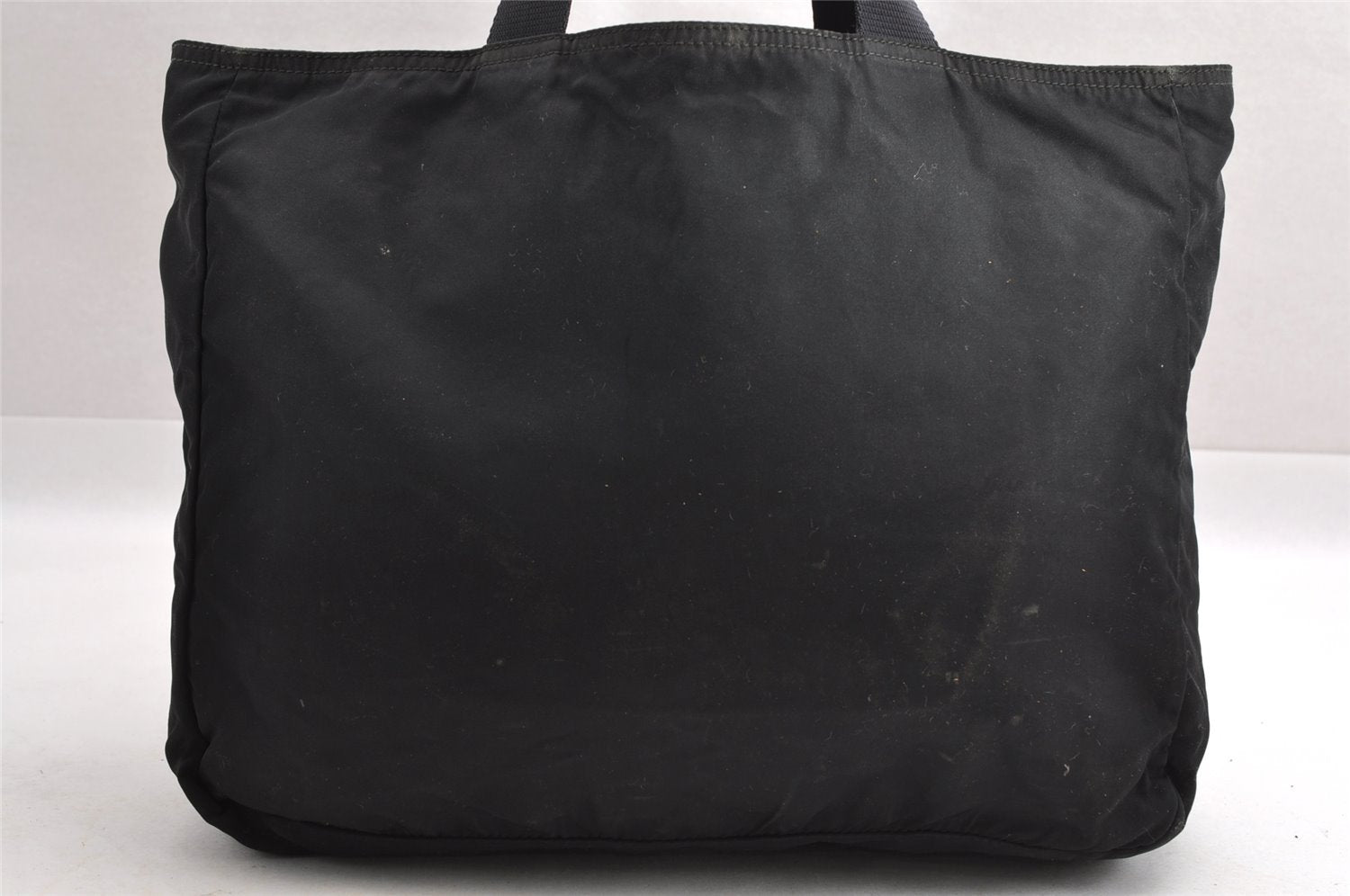 Authentic PRADA Vintage Nylon Tessuto Hand Bag Black 3991I