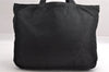 Authentic PRADA Vintage Nylon Tessuto Hand Bag Black 3991I
