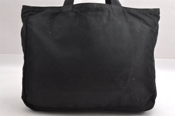 Authentic PRADA Vintage Nylon Tessuto Hand Bag Black 3991I