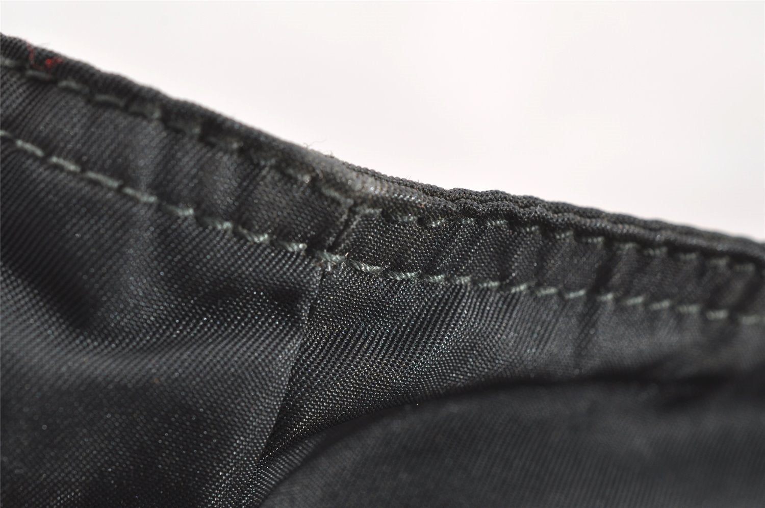 Authentic PRADA Vintage Nylon Tessuto Hand Bag Black 3991I