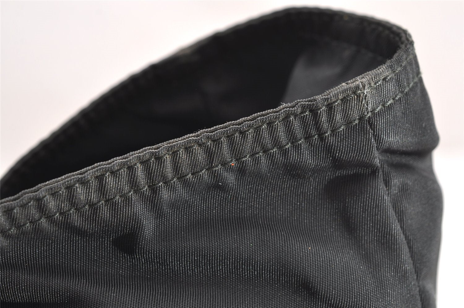 Authentic PRADA Vintage Nylon Tessuto Hand Bag Black 3991I