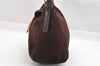 Authentic FENDI Mamma Baguette Shoulder Hand Bag Suede Leather Brown 3994I