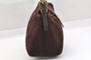 Authentic FENDI Mamma Baguette Shoulder Hand Bag Suede Leather Brown 3994I