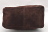 Authentic FENDI Mamma Baguette Shoulder Hand Bag Suede Leather Brown 3994I