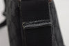 Authentic GUCCI Shoulder Cross Body Bag GG Canvas Leather 114273 Black 3996I