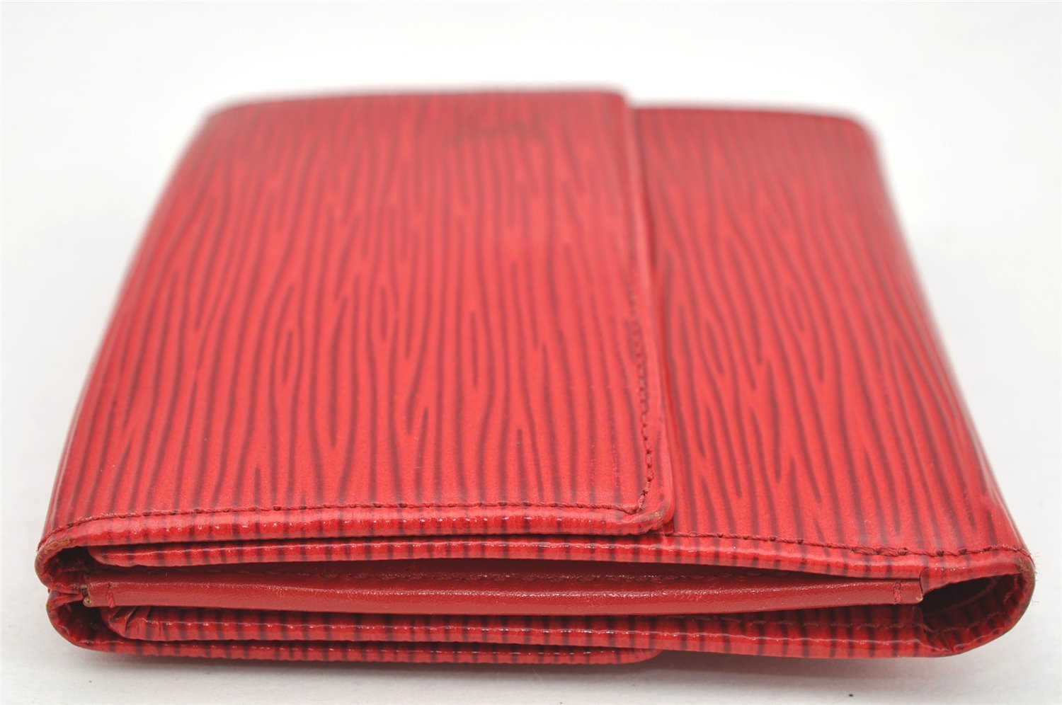 Authentic Louis Vuitton Epi Porte Monnaie Billets Cartes Credit Wallet Red 3997I