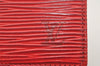 Authentic Louis Vuitton Epi Porte Monnaie Billets Cartes Credit Wallet Red 3997I