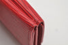 Authentic Louis Vuitton Epi Porte Monnaie Billets Cartes Credit Wallet Red 3997I