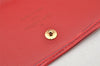 Authentic Louis Vuitton Epi Porte Monnaie Billets Cartes Credit Wallet Red 3997I