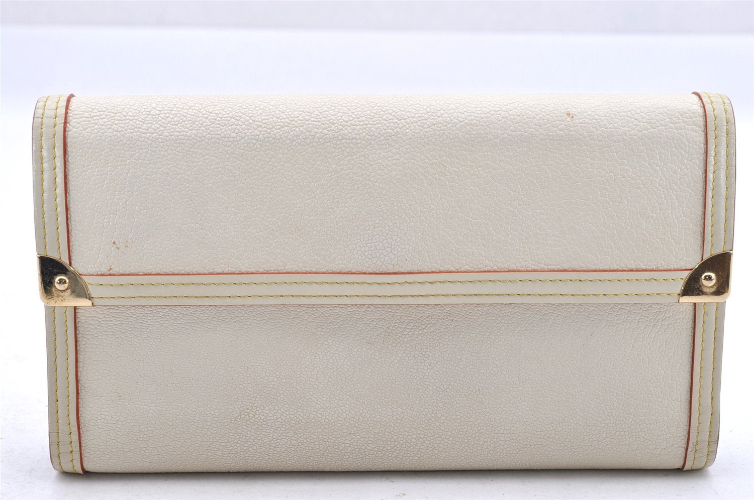 Auth Louis Vuitton Suhali Porte Tresor International Wallet M91839 White 3998I