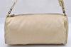 Authentic PRADA Nylon Tessuto Leather Shoulder Bag Purse BR0208 Beige 4002I