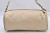 Authentic PRADA Nylon Tessuto Leather Shoulder Bag Purse BR0208 Beige 4002I