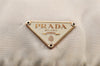 Authentic PRADA Nylon Tessuto Leather Shoulder Bag Purse BR0208 Beige 4002I