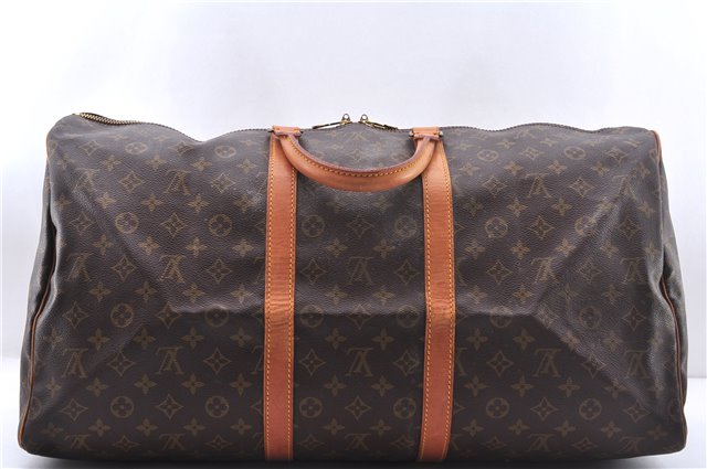 Authentic Louis Vuitton Monogram Keepall 55 Travel Boston Bag M41424 LV 4003E