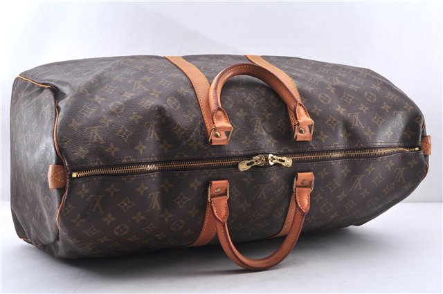 Authentic Louis Vuitton Monogram Keepall 55 Travel Boston Bag M41424 LV 4003E