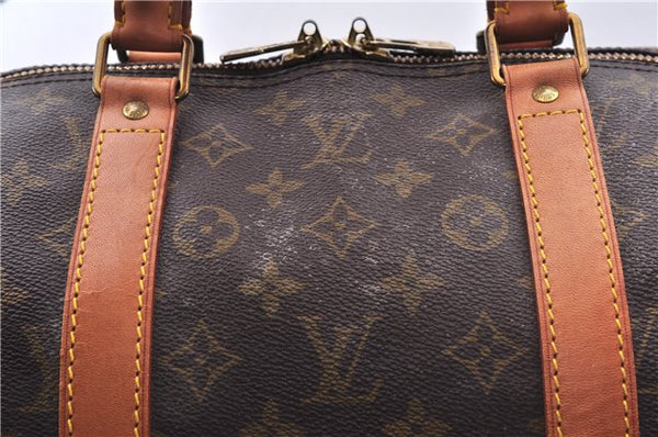 Authentic Louis Vuitton Monogram Keepall 55 Travel Boston Bag M41424 LV 4003E