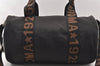 Authentic FENDI Vintage 2Way Shoulder Boston Hand Bag Nylon Leather Black 4004I