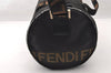 Authentic FENDI Vintage 2Way Shoulder Boston Hand Bag Nylon Leather Black 4004I