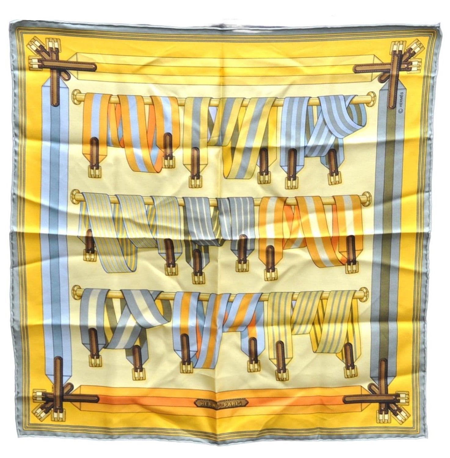 Auth HERMES Petit Carre 40 Scarf Handkerchief 