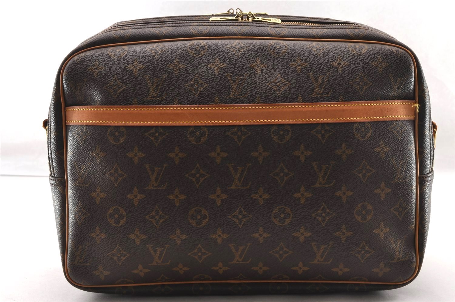 Authentic Louis Vuitton Monogram Reporter GM Shoulder Cross Bag M45252 LV 4005I