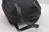 Authentic GUCCI Vintage Hand Bag Purse GG Canvas Leather 124542 Black 4006I