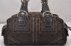 Authentic COACH Signature Shoulder Hand Bag Canvas Leather 10078 Brown 4007I