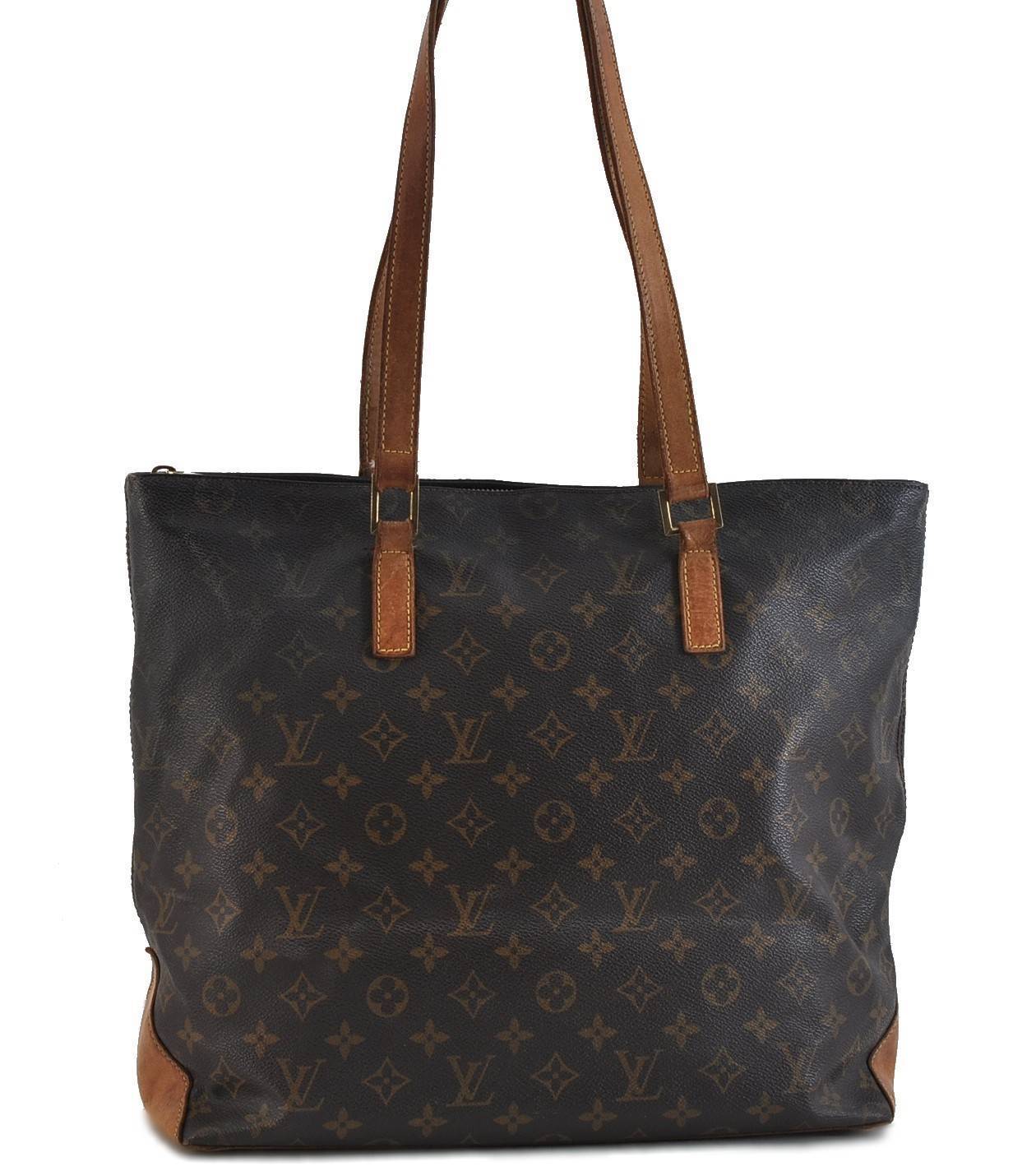 Authentic Louis Vuitton Monogram Cabas Mezzo Tote Bag M51151 LV 4008C