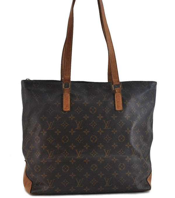 Authentic Louis Vuitton Monogram Cabas Mezzo Tote Bag M51151 LV 4008C