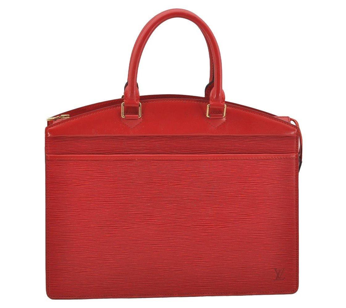 Authentic Louis Vuitton Epi Riviera Hand Bag Red M48187 LV Junk 4008I