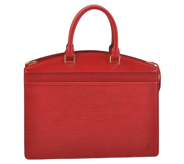 Authentic Louis Vuitton Epi Riviera Hand Bag Red M48187 LV Junk 4008I