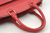 Authentic Louis Vuitton Epi Riviera Hand Bag Red M48187 LV Junk 4008I