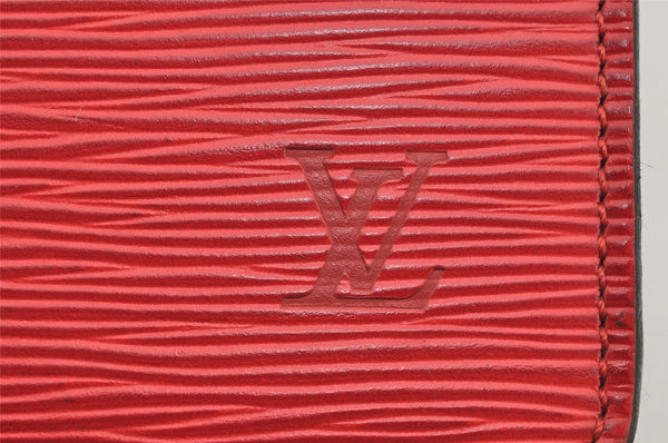 Authentic Louis Vuitton Epi Riviera Hand Bag Red M48187 LV Junk 4008I