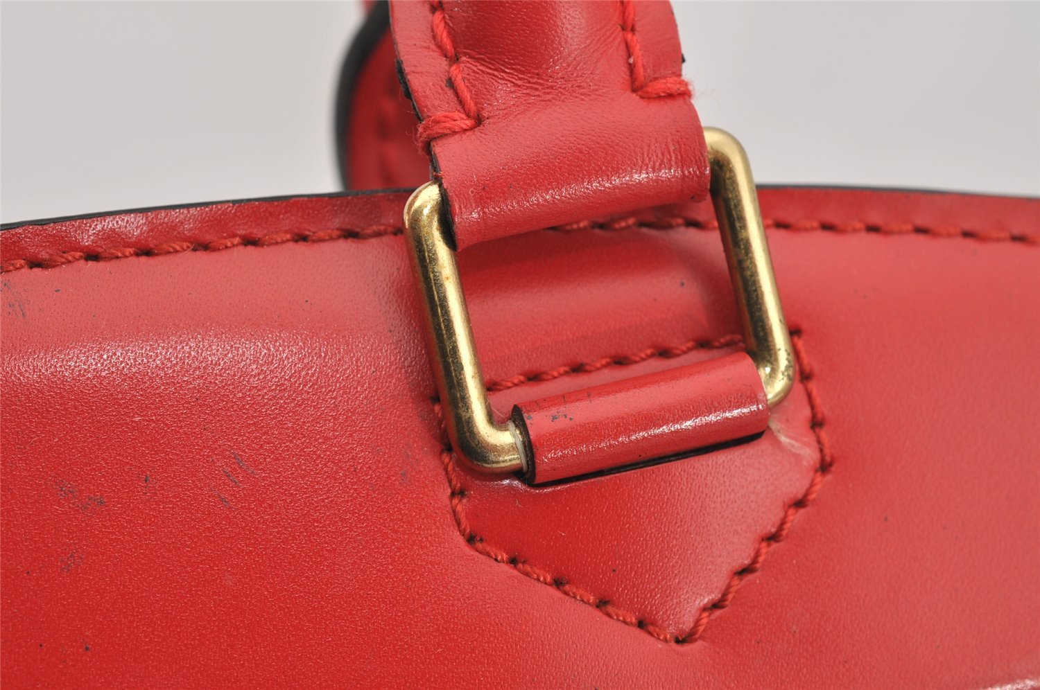 Authentic Louis Vuitton Epi Riviera Hand Bag Red M48187 LV Junk 4008I