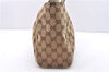 Authentic GUCCI Vintage Shoulder Tote Bag GG Canvas Leather 154982 Brown 4010E